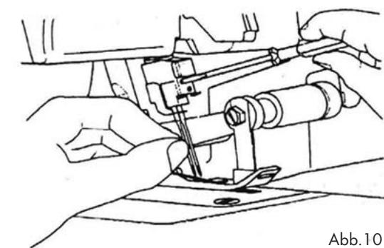 SILVERCREST SON 90 A1 OVERLOCK SEWING MACHINE - Einstellung des Fadenbaums - 3
