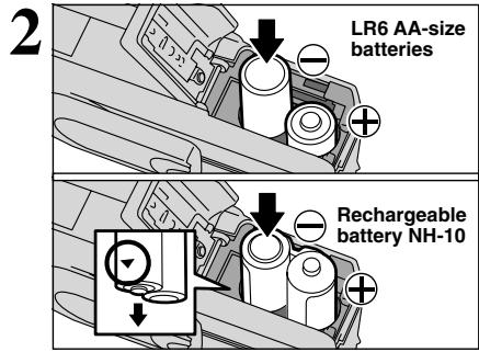 FUJIFILM A340 - How to use the batteries - 3