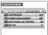 FUJIFILM FINEPIX REAL 3D W1 - Using the Shooting Menu - 1