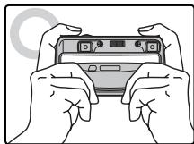 FUJIFILM FINEPIX REAL 3D W1 - Holding the Camera - 1