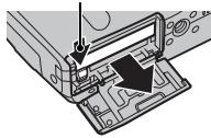 FUJIFILM FINEPIX F500EXR - Removing the Battery and Memory Card - 1