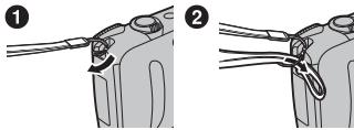 FUJIFILM FINEPIX F550EXR - Attaching the Strap - 1