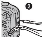 FUJIFILM FINEPIX JV200 - Attaching the Strap - 2