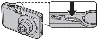 FUJIFILM FINEPIX JV200 - Turn the camera on. - 1