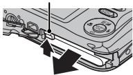 FUJIFILM FINEPIX JV200 - Removing the Battery and Memory Card - 1