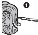 FUJIFILM FINEPIX T200 - Attaching the Strap - 1