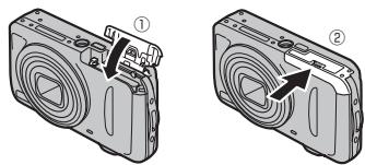 FUJIFILM FINEPIX T300 - Insert the memory card. - 3