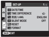 FUJIFILM FINEPIX S2900 - Display the setup menu. - 1
