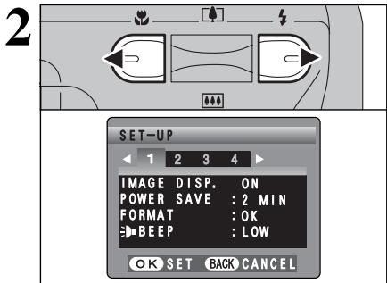 FUJIFILM FINEPIX A330 - SET USING THE SET-UP SCREEN - 2