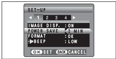 FUJIFILM FINEPIX A330 - POWER SAVE SETTING - 1
