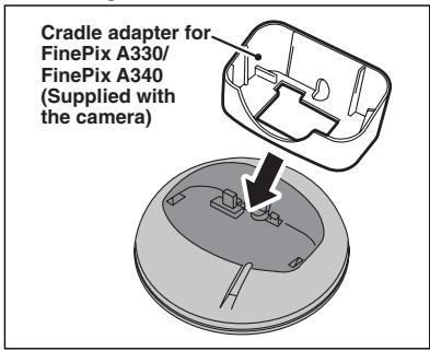 FUJIFILM FINEPIX A330 - - Installing the cradle - 1