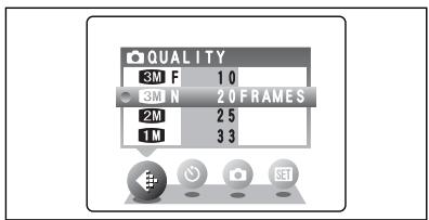 FUJIFILM FINEPIX A330 - QUALITY SETTINGS IN STILL PHOTOGRAPHY MODE - 1