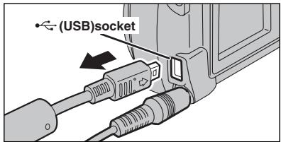 FUJIFILM FINEPIX A340 - ◆ Disconnecting the printer ◆ - 1