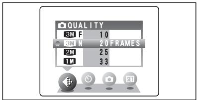 FUJIFILM FINEPIX A340 - QUALITY SETTINGS IN STILL PHOTOGRAPHY MODE - 1