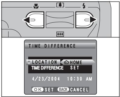 FUJIFILM FINEPIX A340 - TIME DIFFERENCE (TIME DIFFERENCE SETTING) - 1
