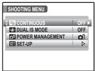 FUJIFILM FINEPIX F200 EXR - Using the Shooting Menu - 1