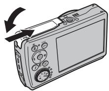 FUJIFILM FINEPIX F200 EXR - Insert the memory card. - 3
