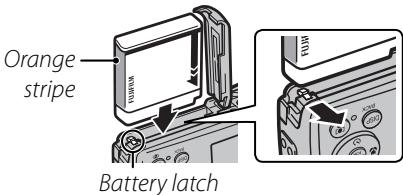 FUJIFILM FINEPIX F200 EXR - Insert the battery. - 2
