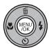 FUJIFILM FINEPIX F200 EXR - Press MENU/OK. - 1