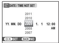 FUJIFILM FINEPIX F200 EXR - Set the date and time. - 1
