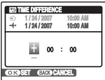 FUJIFILM FINEPIX F40FD - Set time difference. - 1