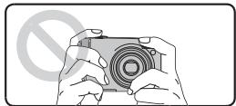 FUJIFILM FINEPIX F40FD - Holding the camera correctly - 2