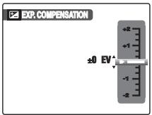 FUJIFILM FINEPIX F40FD - Adjusting exposure compensation (EXP. COMPENSATION) - 1