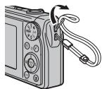 FUJIFILM FINEPIX F40FD - Attaching the strap - 2