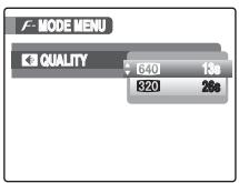 FUJIFILM FINEPIX F40FD - Changing movie size - 1