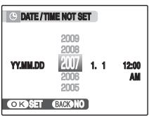 FUJIFILM FINEPIX F40FD - Set the date and time. - 1