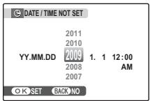 FUJIFILM FINEPIX J25 - Set the date and time. - 1