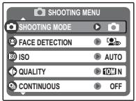 FUJIFILM FINEPIX J25 - Using the Shooting Menu - 2