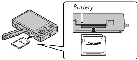 FUJIFILM FINEPIX J25 - ■ Inserting a Memory Card - 2