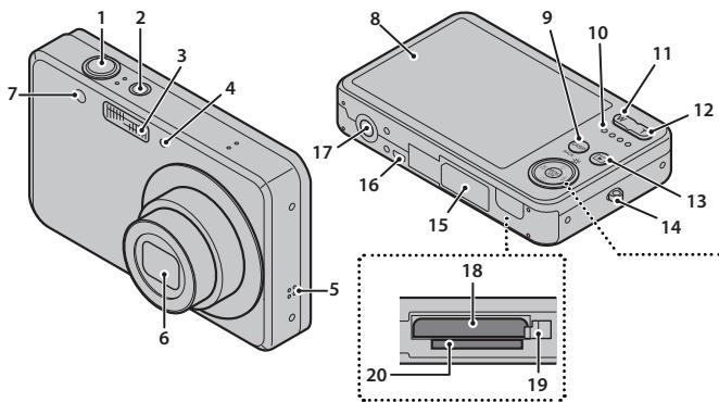 FUJIFILM FINEPIX J25 - Parts of the Camera - 1