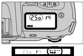 FUJIFILM FINEPIX S1 PRO - Set the shutter speed and aperture setting while watching the exposure indicator in the viewfinder. - 1