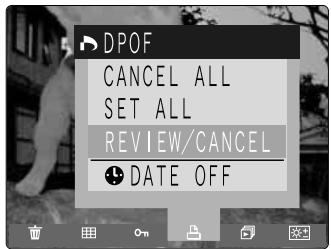FUJIFILM FINEPIX S1 PRO - Press “<” or “>” on the 4-direction button to display the “DPOF” menu. - 2