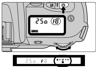 FUJIFILM FINEPIX S1 PRO - Set the shutter speed and aperture setting while watching the exposure indicator in the viewfinder. - 2