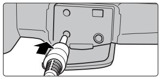 FUJIFILM FINEPIX S1 PRO - Insert the connection plug for the AC-5VH into the DC IN 5V socket on the camera and plug the AC-5VH into the power socket. - 1