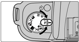 FUJIFILM FINEPIX S1 PRO - Set the exposure mode dial to "P". - 1