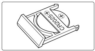 FUJIFILM FINEPIX S1 PRO - Load the button in the direction indicated by the  and  labels on the button cell holder. Then firmly close the holder. - 1
