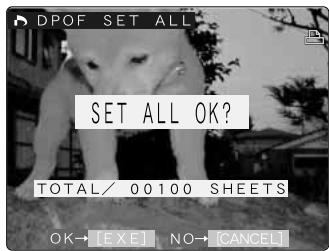 FUJIFILM FINEPIX S1 PRO - Check the number of stored DPOF prints and then press the "MENU/EXE" button. - 2