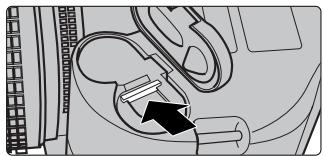 FUJIFILM FINEPIX S1 PRO - Insert the connection plug for the AC-5VH into the DC IN 5V socket on the camera and plug the AC-5VH into the power socket. - 3