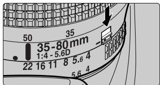 FUJIFILM FINEPIX S1 PRO - Set the aperture ring to the smallest aperture and lock the aperture ring. - 2