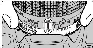 FUJIFILM FINEPIX S1 PRO - Set the aperture ring to the smallest aperture and lock the aperture ring. - 1