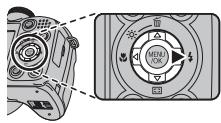 FUJIFILM FINEPIX S2800HD - Choose a flash mode. - 1