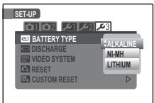FUJIFILM FINEPIX S2800HD - Choosing the Battery Type - 1