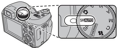 FUJIFILM FINEPIX S2800HD - Select SRAUTO mode. - 1