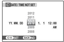 FUJIFILM FINEPIX S2800HD - Set the date and time. - 1