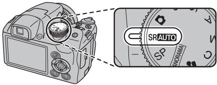 FUJIFILM FINEPIX S3300 - Select SRAUTO mode. - 1