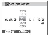 FUJIFILM FINEPIX S3400 - Set the date and time. - 1